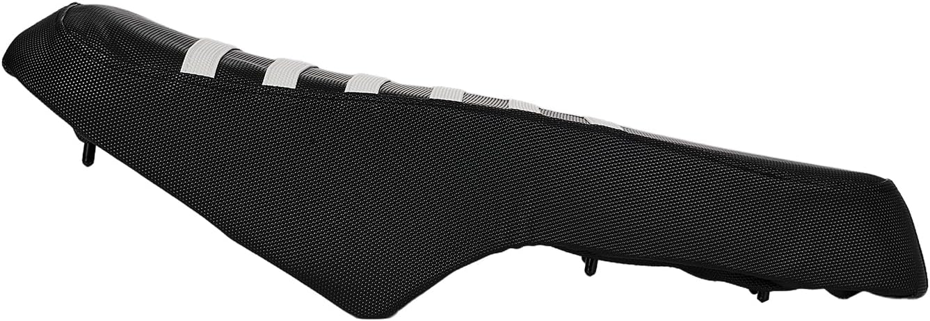 CHANGCHENG Electric Dirt Bike Seat Cover for Macfox X7/X7L/X1S/X2-White Stripes