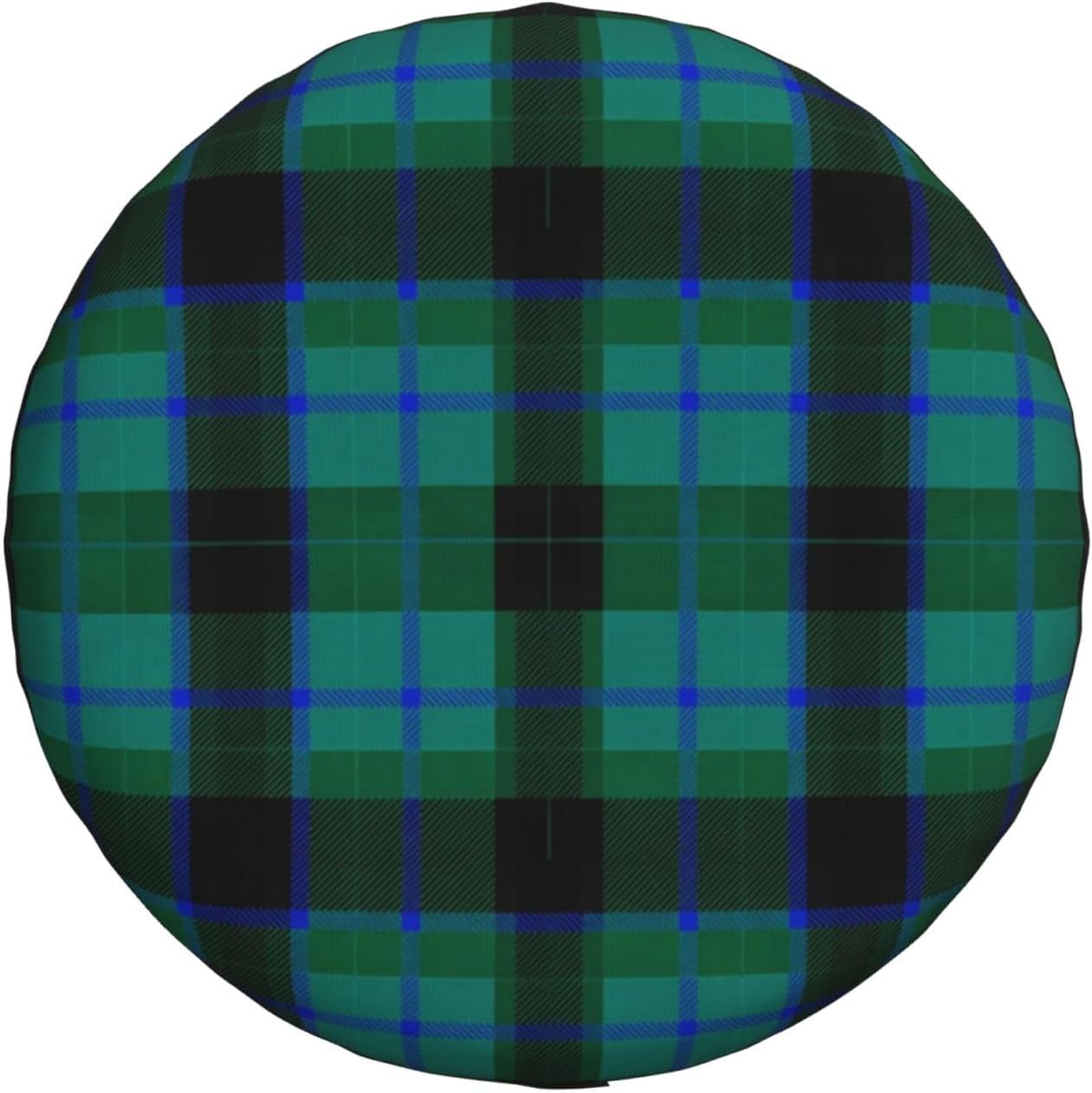 Universal Fit Spare Tire Wheel Cover Scottish Tartan Plaid, Weatherproof Tire Protector for Truck SUV RV and Travel Trailer, 15 inch