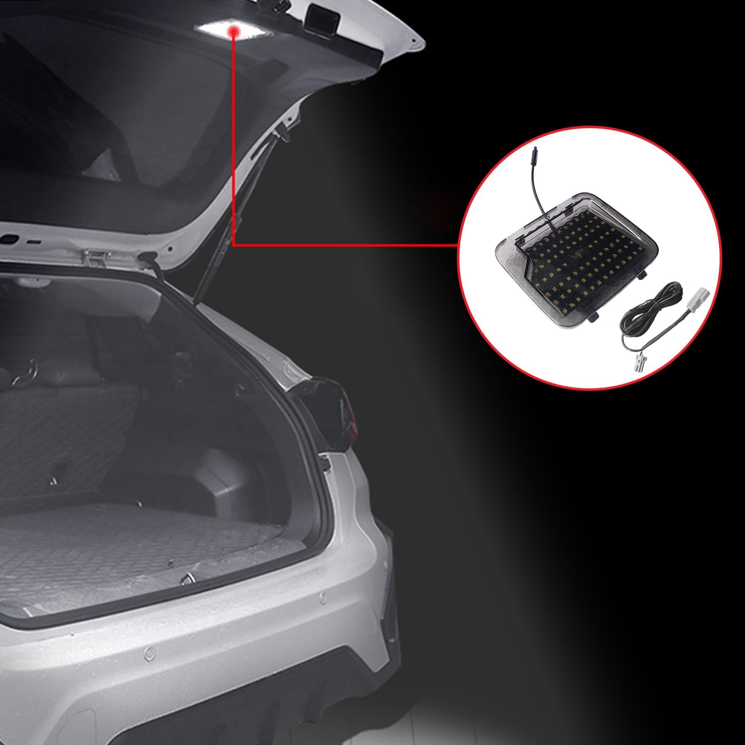 L2R for Subaru Crosstrek GU (2024-2026) Trunk Ceiling Lighting Cargo LED Lights Lamps Replacement Kit to Hatch Door Interior Car Accessories 1pc