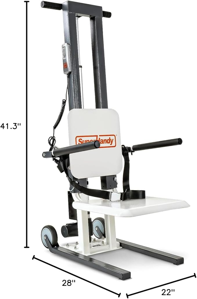 SuperHandy GoRise Electric Floor to Stand Lift – 500 Lbs Capacity, Standing - Image 2
