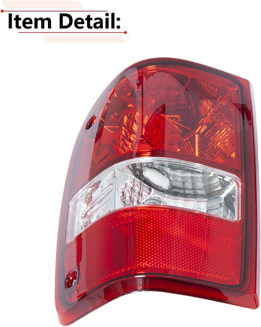 RLB-HILON Left Side Rear Tail Light Assembly for Ford Ranger 2006-2011