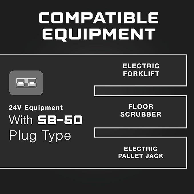 FORM 24 Volt Battery Charger for Genie Skyjack, JLG Scissor Lift, Electric - Image 2