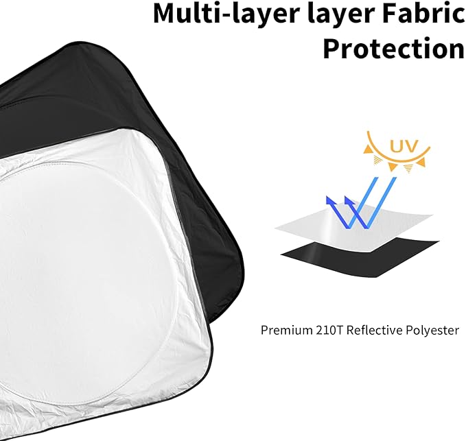 INSAUTO for Rogue Windshield Sun Shade Sunshade Foldable for Nissan Rogue - Image 5