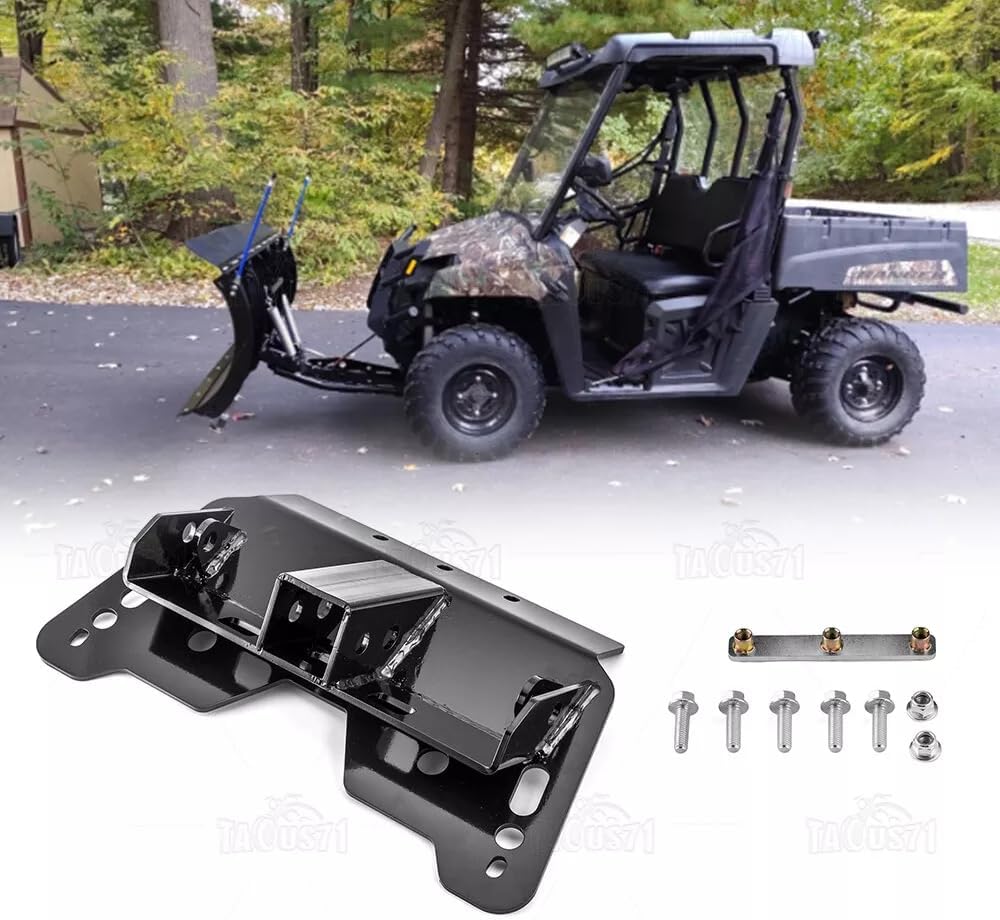 Lower Steel 2" Receiver Hitch Plow Mount for Polaris Ranger 500 570 800 UTV 80107008
