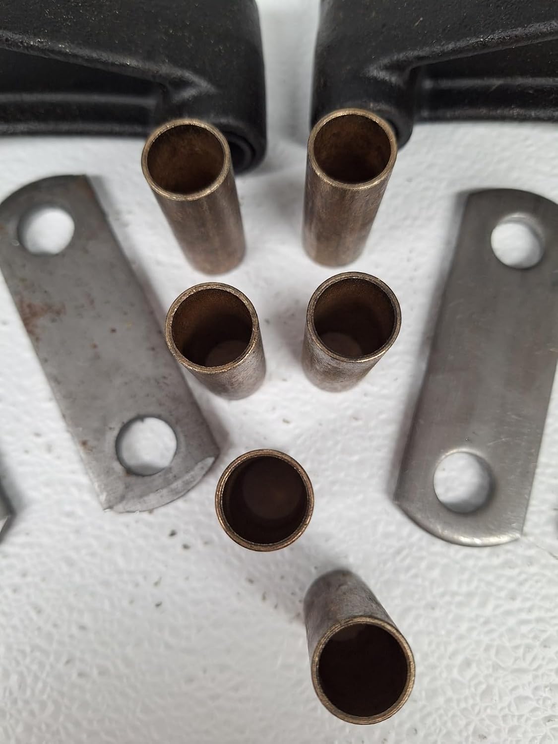 Assembled Short Equalizer Trailer Kit with Bronze Bushings & Shackle Straps