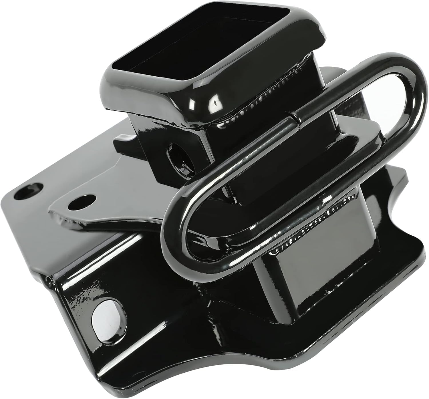 HECASA Trailer Hitch & Bumper Panel Compatible with 2007-2014 Toyota FJ Cruiser Replacement for PT228-60060 Steel & Plastic Powder Coated & Painted Black Hitch & Silvery Panel