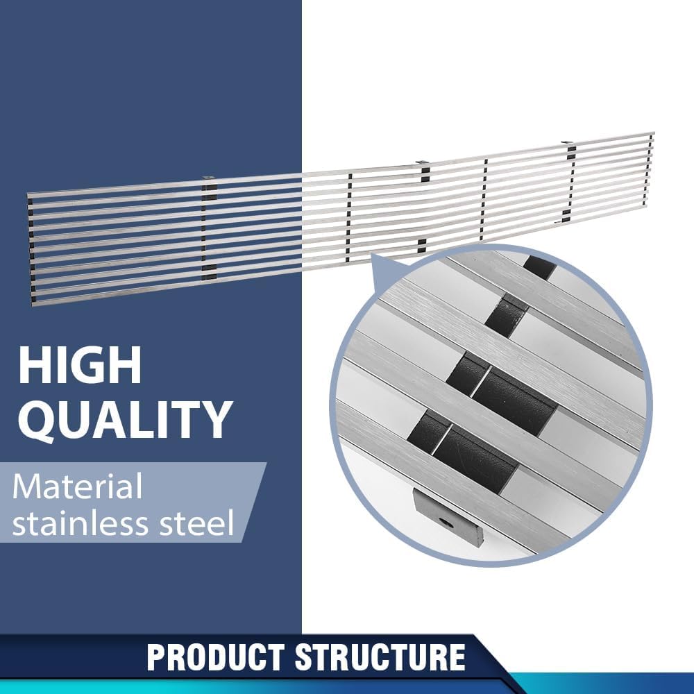 PIT66 Chrome Billet Upper Grille Insert Compatible with Chevy Blazer 1991-1994 Phantom Grille/Fit Chevy S10 1991-1993 Phantom Grill C85232A