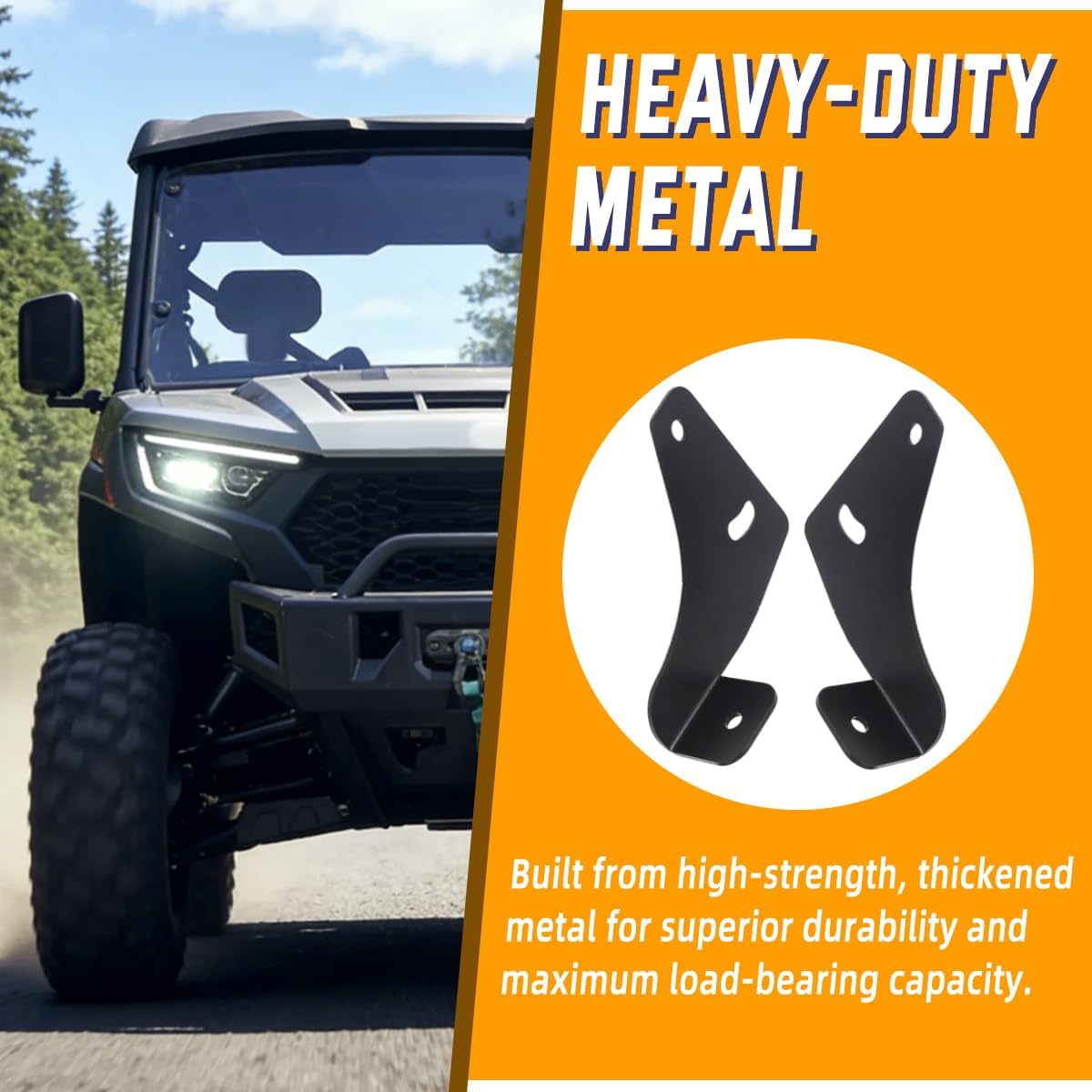 for 2024-2025 CF Moto U10 Pro Front Light Pod Mount, Heavy Duty Metal Light Mounting Bracket