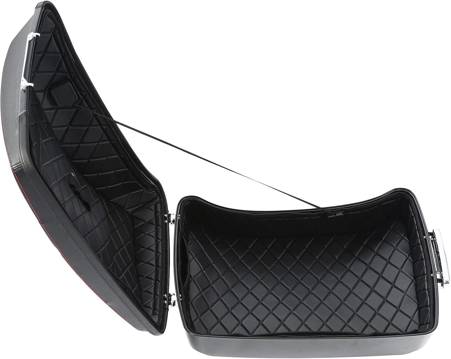 SLMOTO Motorcycle Chopped Tour Trunk Carpet Liner Fit For Harley Touring Road King Glide Electra Glide Street Glide 2014-2023 Black