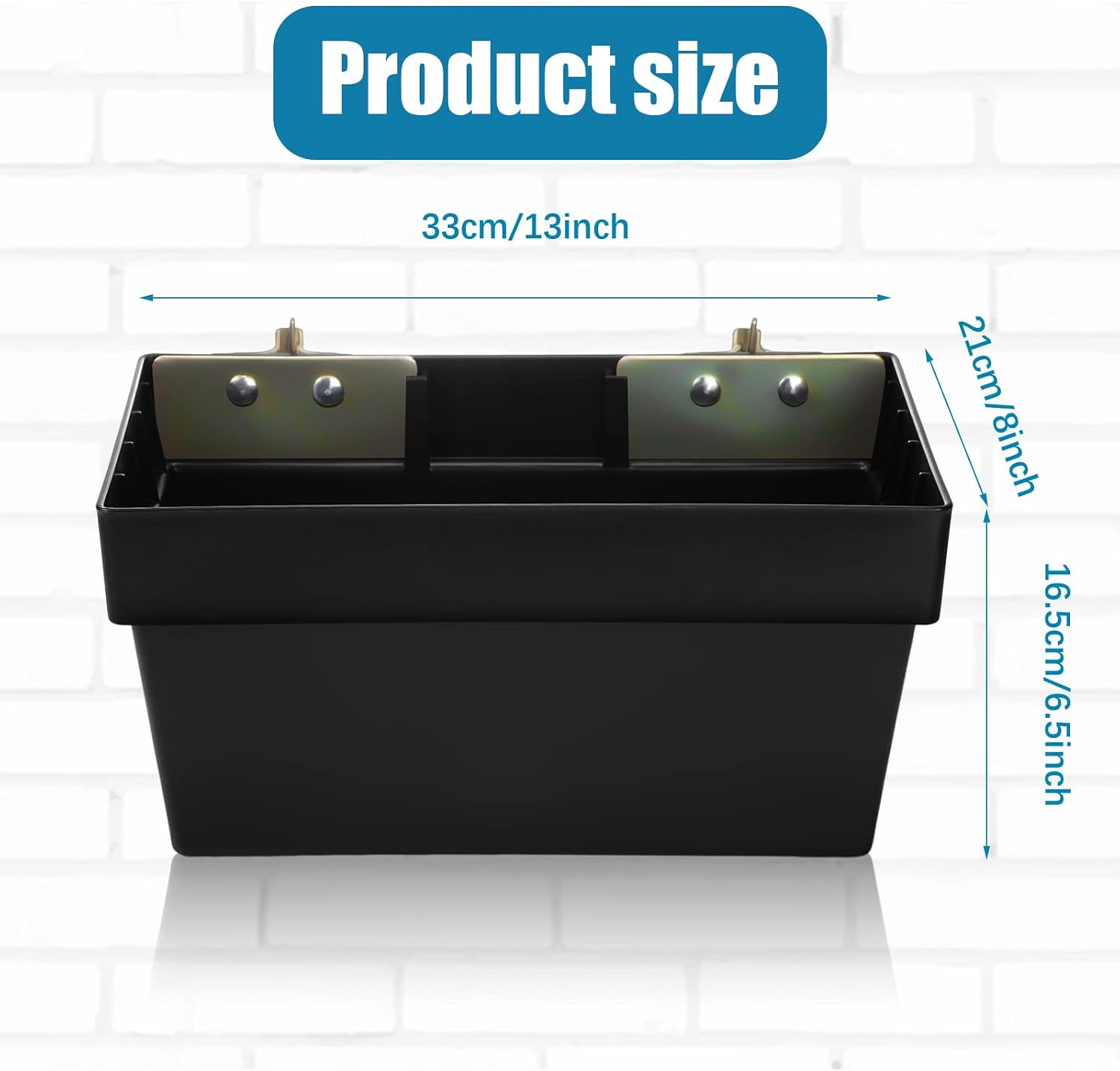 BBTO 4 Piece E-track Basket Storage Bin E Track Accessories Storage Box for Enclosed Trailer Workshop Garage Tool Organizer