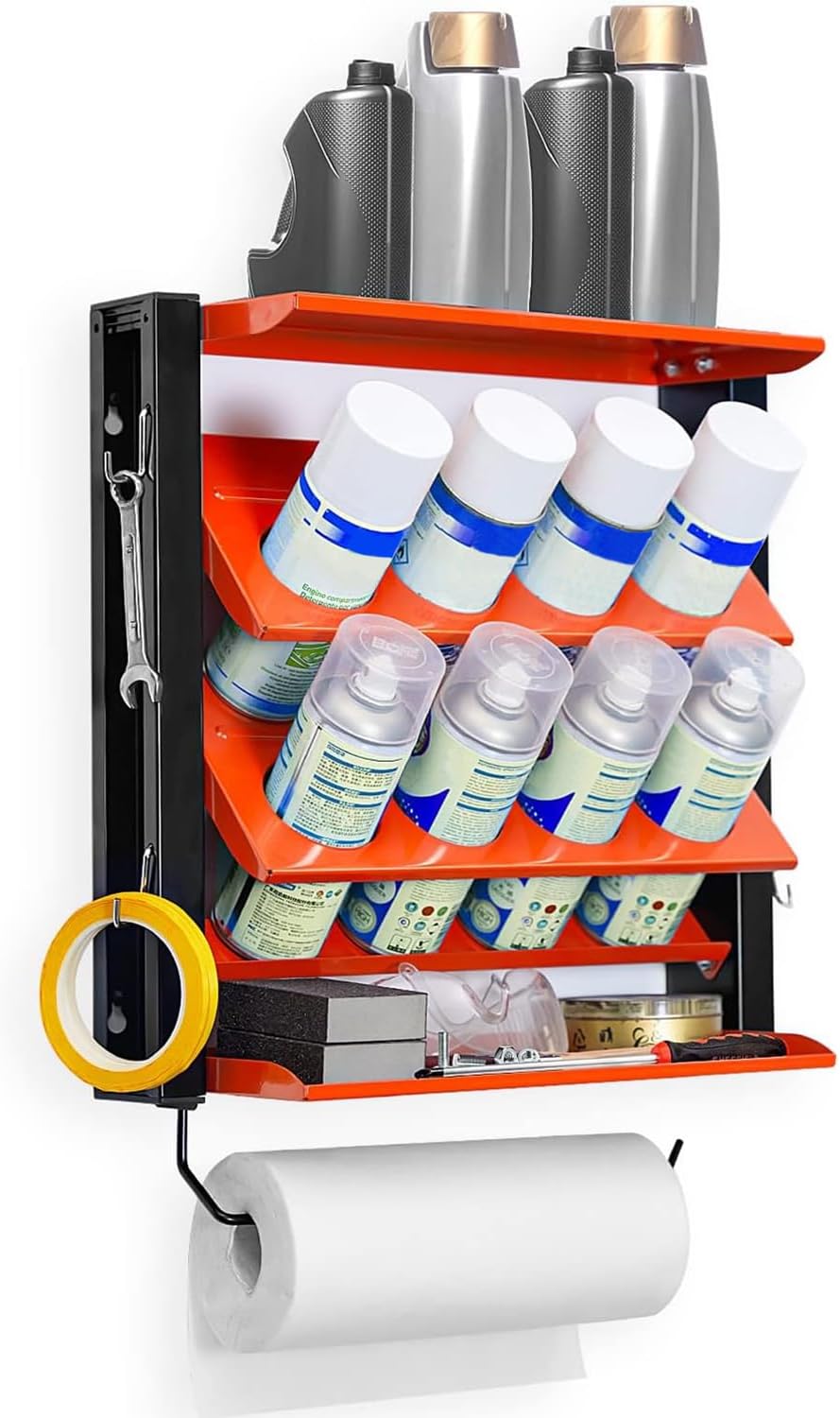 ultrawall spray can holder rack, steel wall mounted, main product view