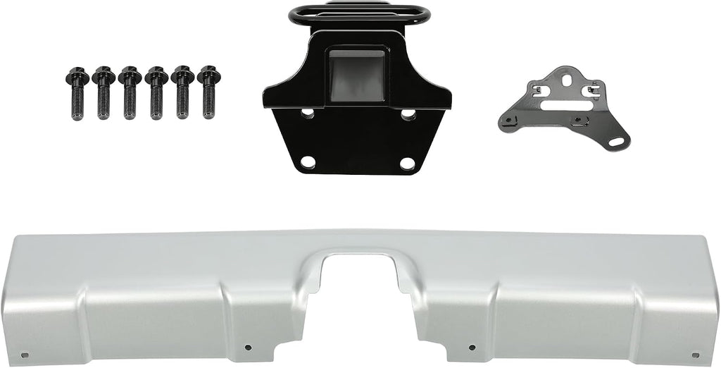 ALMULOO Trailer Hitch+Bumper Panel Kit Compatible with 2007-2014 Toyota FJ Cruiser Replacement for PT228-60060 Rear Tow Trailer Hitch Receiver Kit Powder Coated