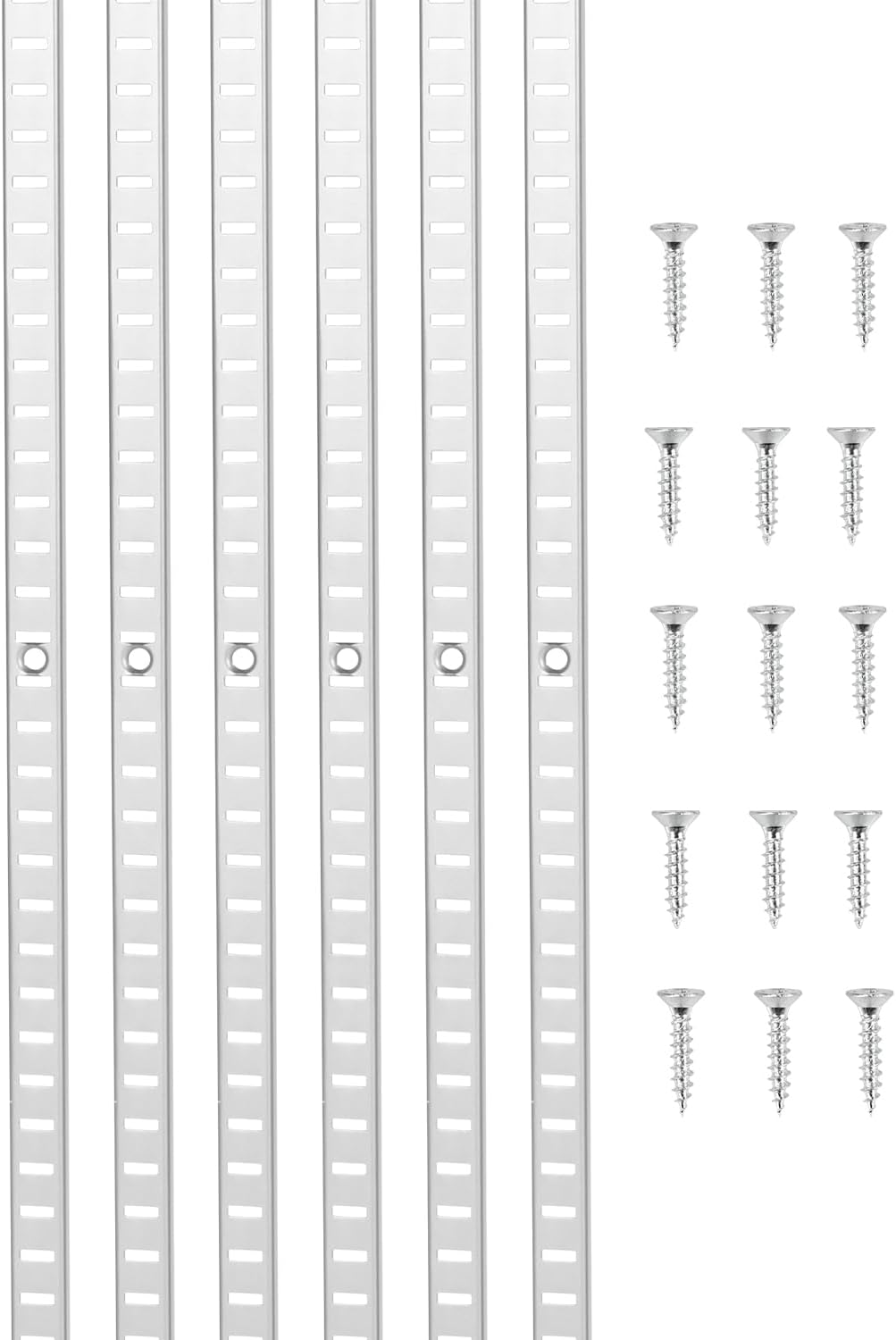 vevor shelf pilaster, 72.7-inch 20 pack, adjustable shelf, main product view