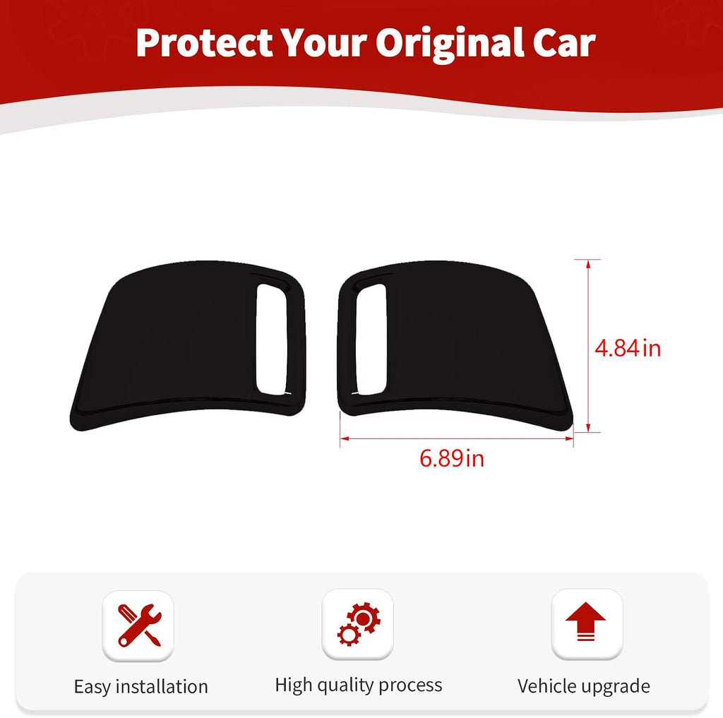 for RAM Tail Lights Cover Trim for RAM 1500 2018-Present Black Exterior Accessories 2pcs