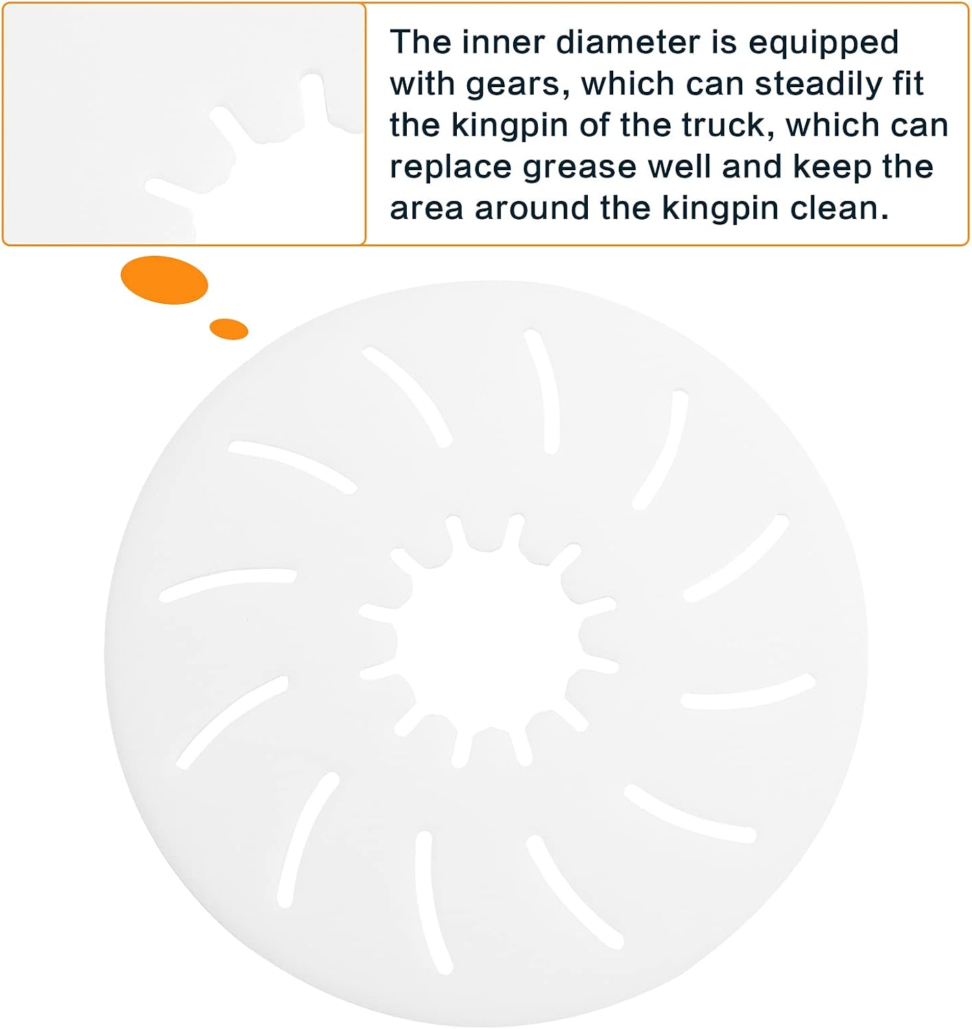 12-Inch 5th Wheel Lube Plate, 5th Wheel Accessories
