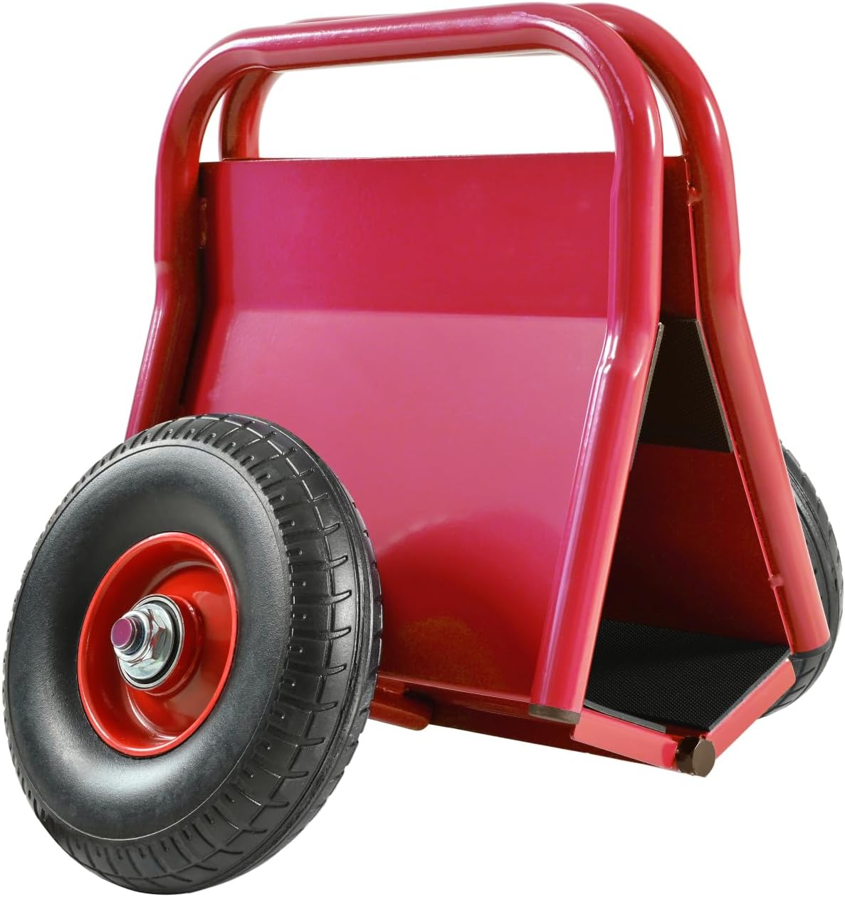 Heavy Duty Panel Dolly with Solid Rubber Tires for Heavy Material Handling
