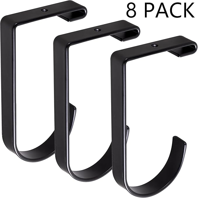 8-Pack Heavy Duty Add-On Flat Hook Accessory - Image 3