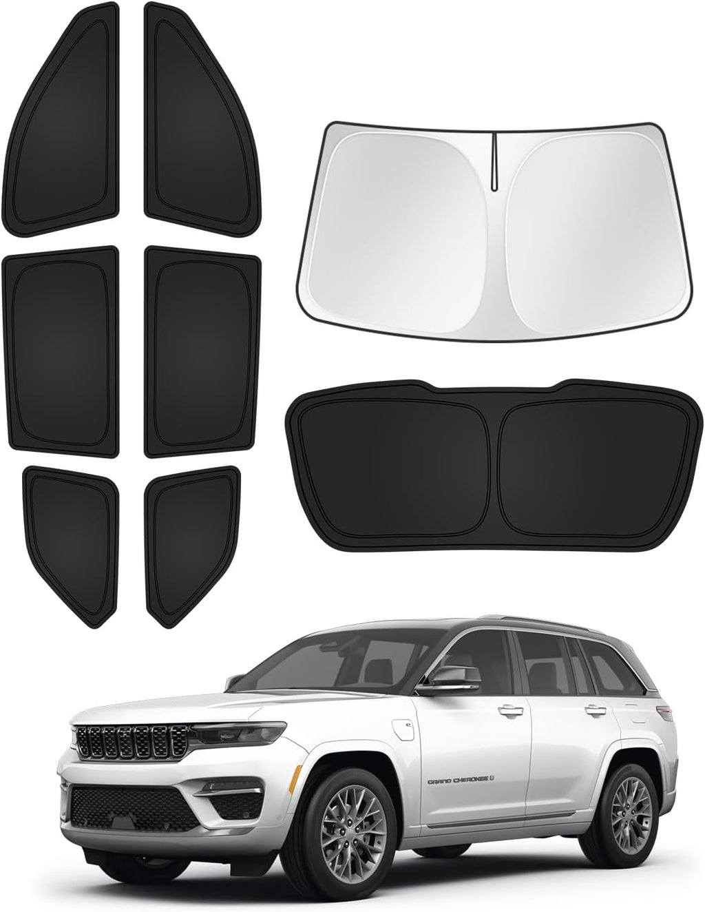 Windshield Sun Shade for 2022-2025 2026 Jeep Grand Cherokee Accessories