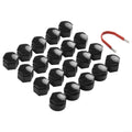 20 PCS Wheel Lug Nut Covers 19Mm for Vauxhall Astra J K for Mokka for Insignia B for Zafira C for MERIVA Black Plastic Cap Set with Removal Tool Suitable for 19MM Wheel Bolts Matte Finish DIY Install