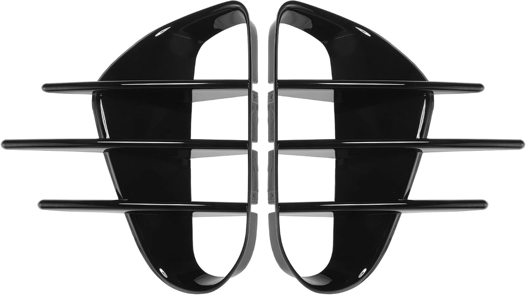 ACROPIX Front Left Front Right Fog Light Cover Trim for Kia Stinger 2018-2023 Fog Lamp Frame Cover for Kia Stinger Fog Light Cover Decals Gloss Black 1 Pair
