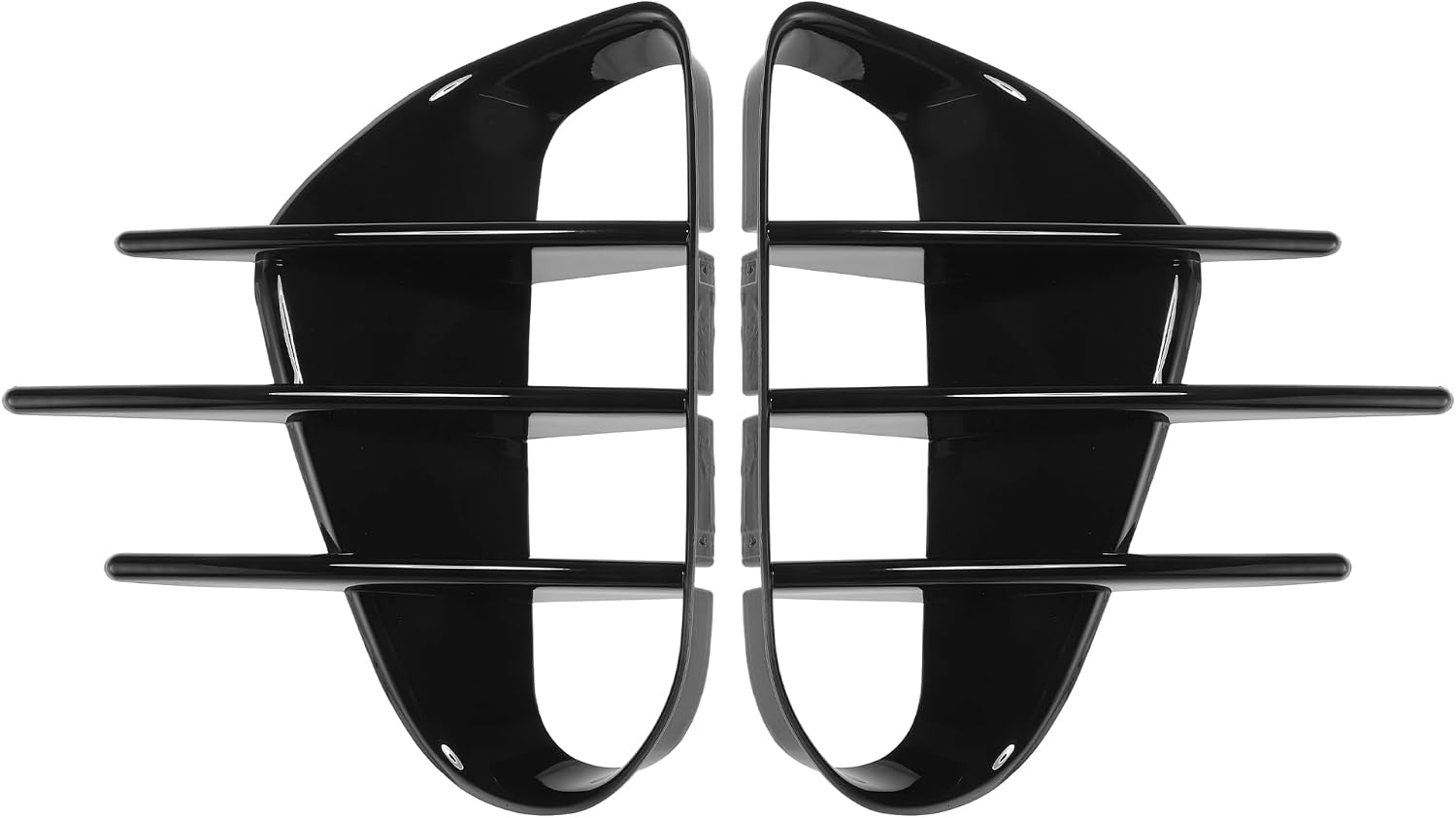 ACROPIX Front Left Front Right Fog Light Cover Trim for Kia Stinger 2018-2023 Fog Lamp Frame Cover for Kia Stinger Fog Light Cover Decals Gloss Black 1 Pair