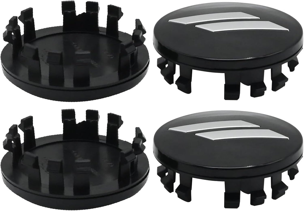 MDEOOSKY 4Pcs 6CZ27DX8AA 63mm 2.5" Wheel Center Cap Covers, Replacement for Dodge Challenger, Charger, Durango Replace 6CZ27RM8AA (Black)