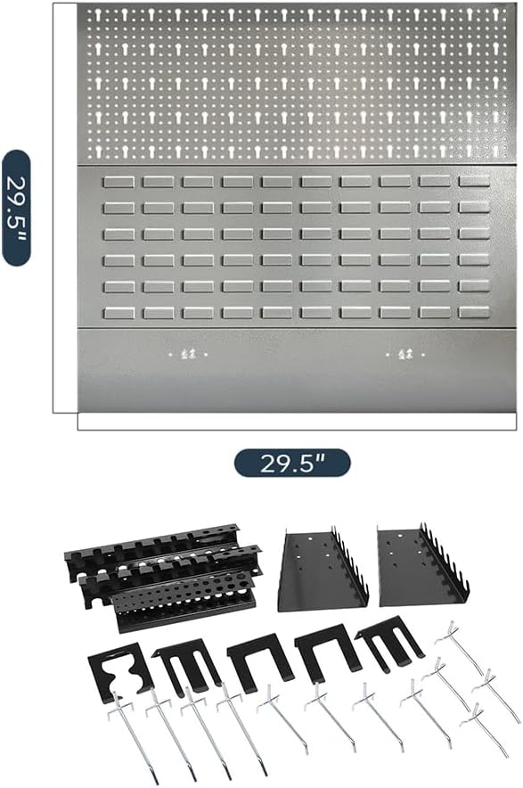 JZD Garage Workbench Set, Metal Tool Cabinet System - Image 9