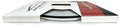 3M 4/16" x 150' 2-Color Automotive Vinyl Pinstriping Tape (Black/Silver Metallic)