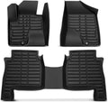 Replacement Parts for 3X Front&Rear Black Floor Mats Liners for Hyundai Santa Fe 2010 2011 2012 TPE Mod-AP88P-90324
