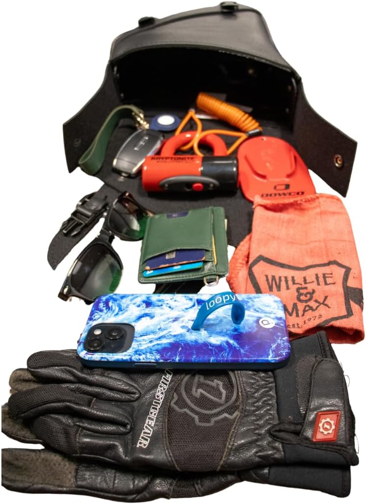 Dowco Willie & Max Black Jack Swingarm Bag - Black Buckle - Triangulated Swingarms - 59776-05,10.5" x 11.5" x 4.5"
