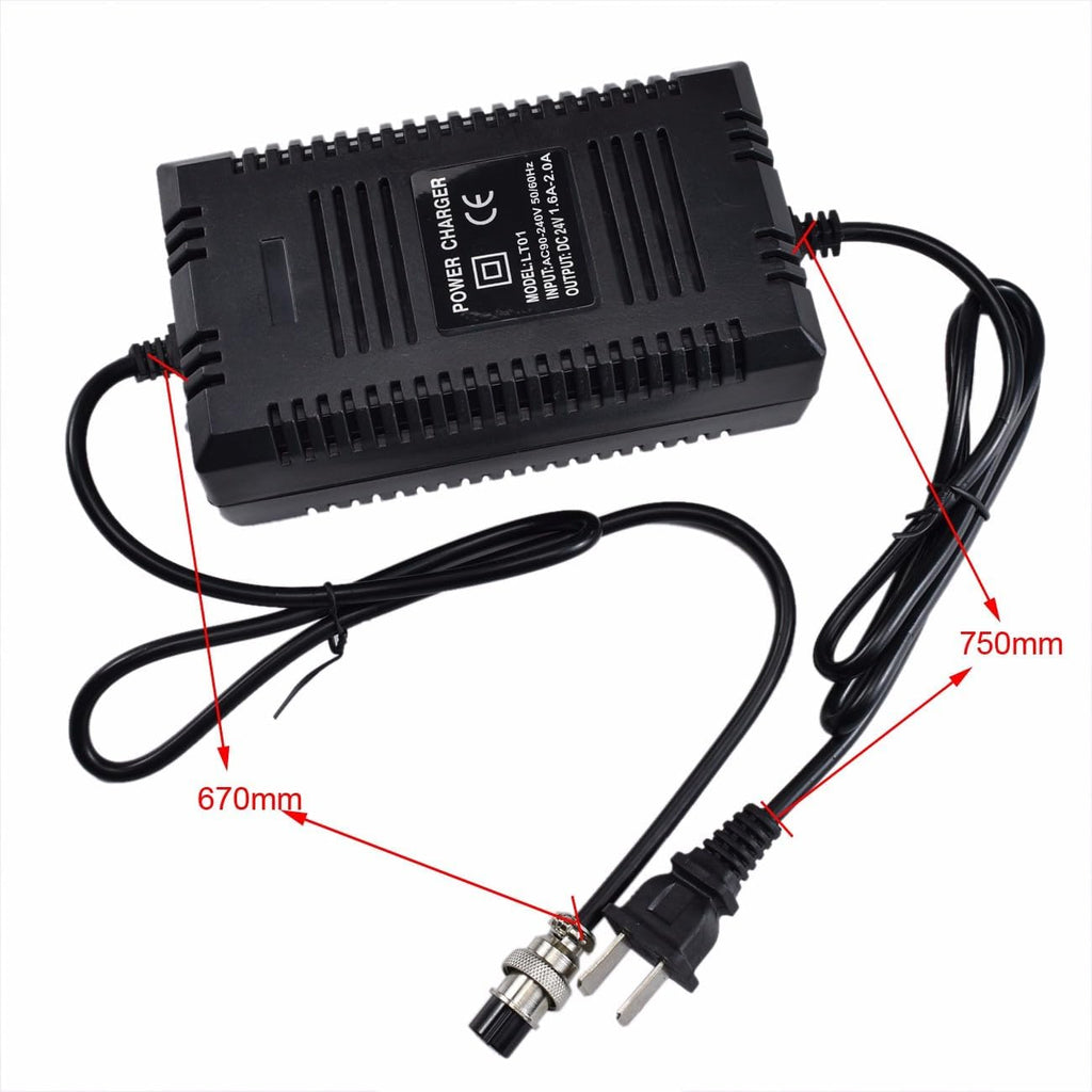 Razor 24V 1.8A Battery Charging – Dirt Quad, Dune Buggy, Ground Force, Ground Force Drifter, DC 24V UL Approved Charger with Indicator Light & Short Circuit Protection