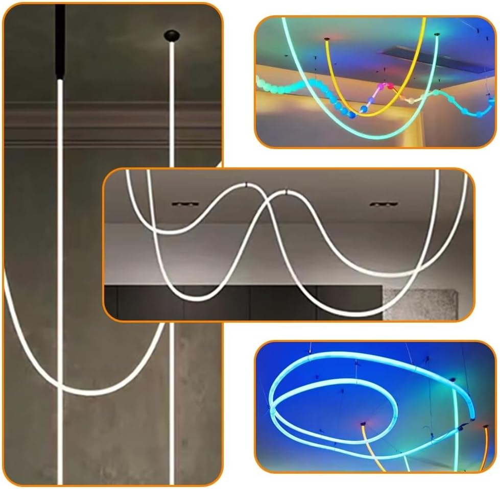 1-5M Bendable Silicone Neon Tube - Waterproof Cover,1pcs | D20B 270 Degree Light-9.84FT