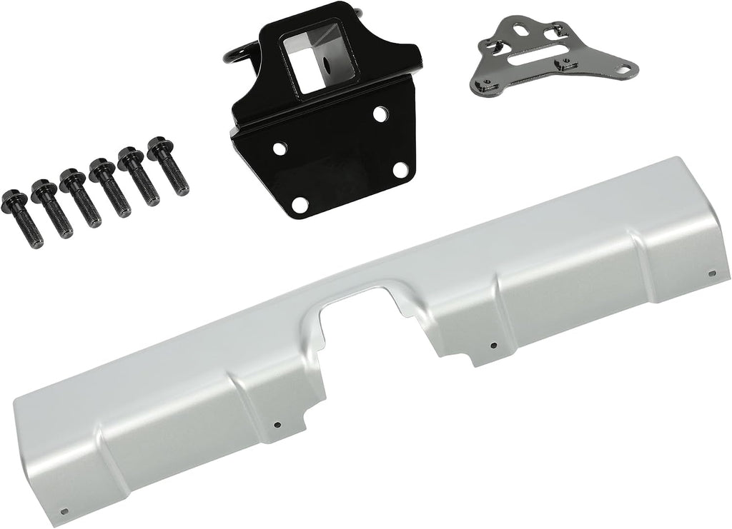 ALMULOO Trailer Hitch+Bumper Panel Kit Compatible with 2007-2014 Toyota FJ Cruiser Replacement for PT228-60060 Rear Tow Trailer Hitch Receiver Kit Powder Coated