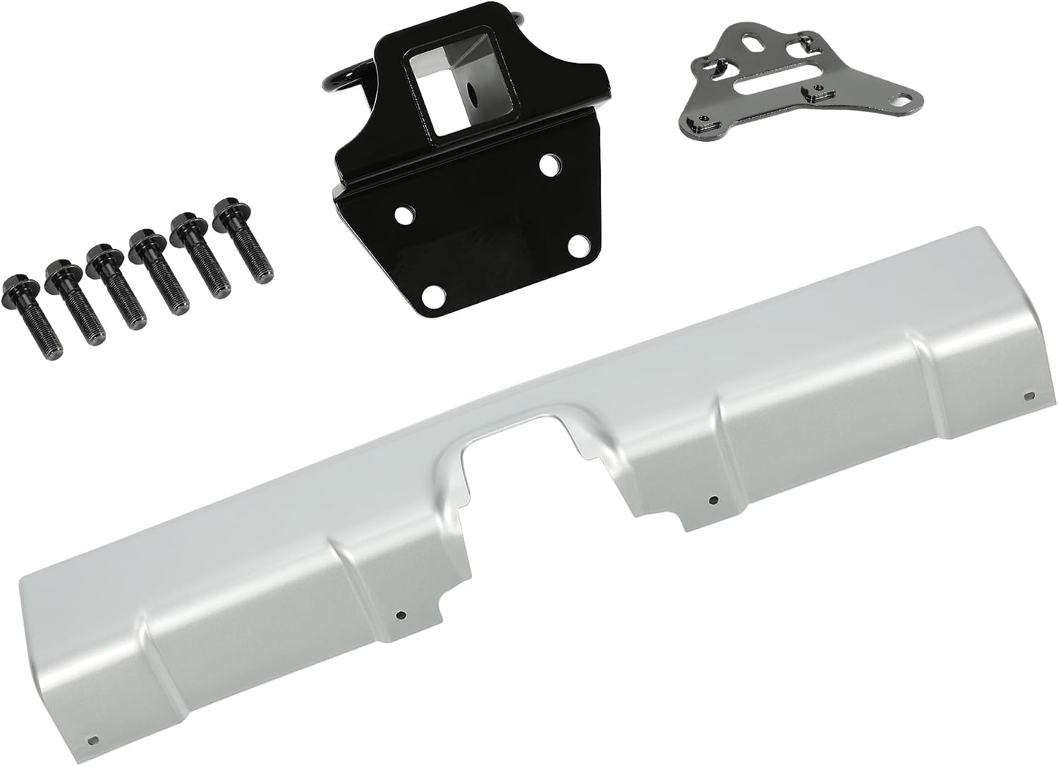 ALMULOO Trailer Hitch+Bumper Panel Kit Compatible with 2007-2014 Toyota FJ Cruiser Replacement for PT228-60060 Rear Tow Trailer Hitch Receiver Kit Powder Coated