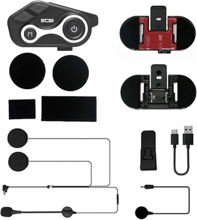Motorcycle Bluetooth Intercom 1000m 2 Riders Motorbike Helmet Communication - Image 8