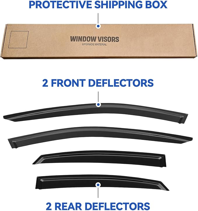 Window Visors Rain Guards for 2019 2020 2021 2022 2023 2024 Kia Forte, - Image 6