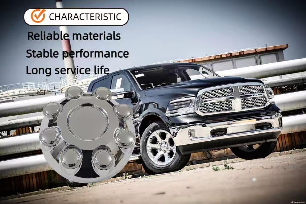 Wheel Hub Center Cap Chrome for Dodge Ram 1500 2006-2008, Ram 2500/3500 2003-2013 - Replace 52121450AA, 52121450AD