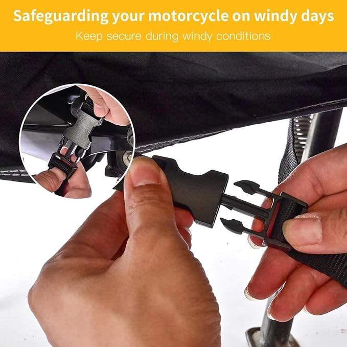 Coverado Motorcycle Cover Waterproof, All Weather Protection Outdoor Full - Image 7