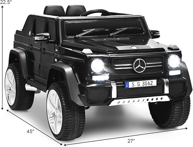 Costzon Ride on Car, Licensed Mercedes-Benz Maybach, 12V Battery Powered - Image 7