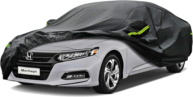 Car Cover Custom Fit for Honda Accord, Waterproof All Weather Full Exterior by Morhept