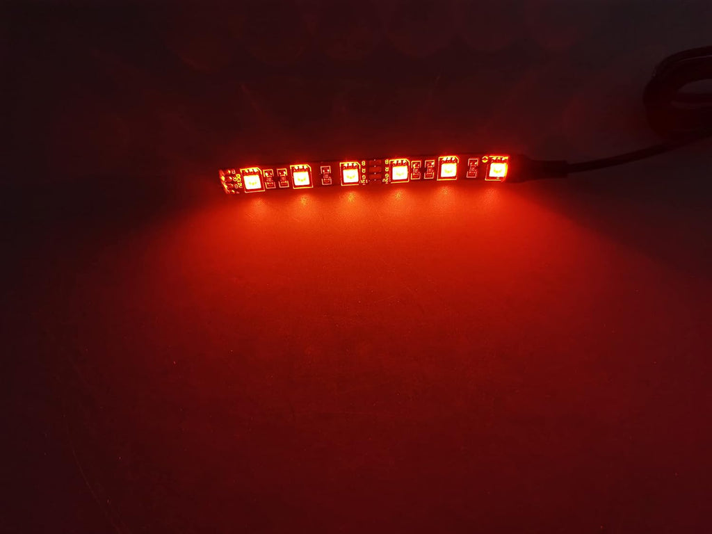 2pcs 4inch 6 LED Multi-Color Flexible Strip Accent Lights 5050 SMD Flex RGB for Motorcycle,ATV,Car,