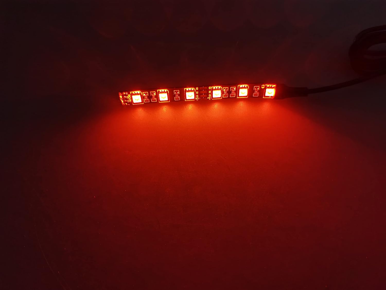 2pcs 4inch 6 LED Multi-Color Flexible Strip Accent Lights 5050 SMD Flex RGB for Motorcycle,ATV,Car,