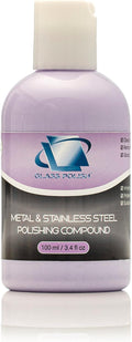 Glass Polish 3.4oz (100ml) Metal and Stainless Steel Polishing Compound, Polishing Solution for All Types of Metals - GP14023