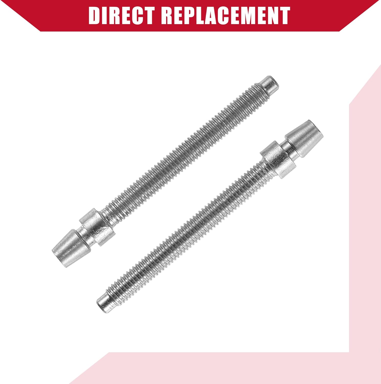 No.55078114AA Headlight Horizontal Adjustment Screws for Jeep Wrangler JK 2007-2018 / Inner/Durable / 2 Pcs/Silver Tone (Pack of 2)