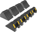 Heavy Duty Rubber Wheel Chocks 8 Packs, Premium Wheel Stopper for Car, Travel Trailers, RV, Truck, and ATV (4 Inch - 8Pack)