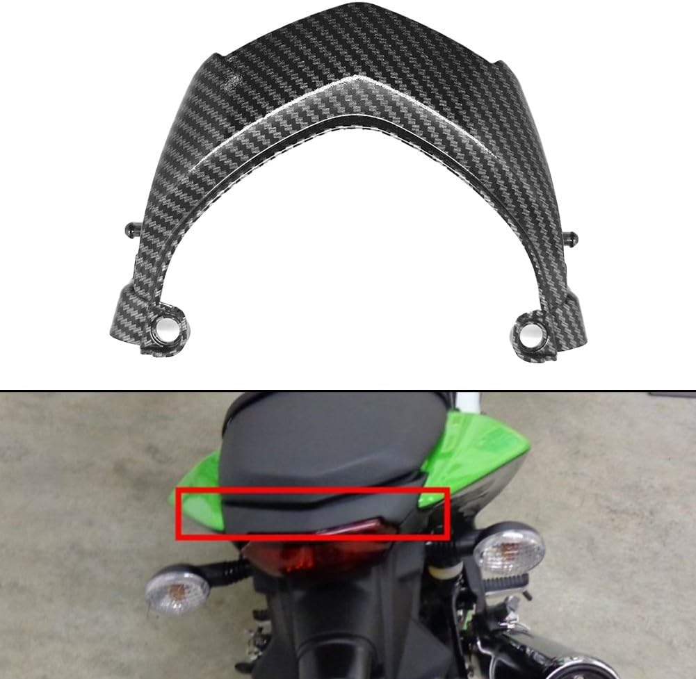 Carbon Fiber Rear Tail Light Cover Fairing for Kawasaki EX250 250 2008-2016, ABS Motorcycle Fairing Trim Frame