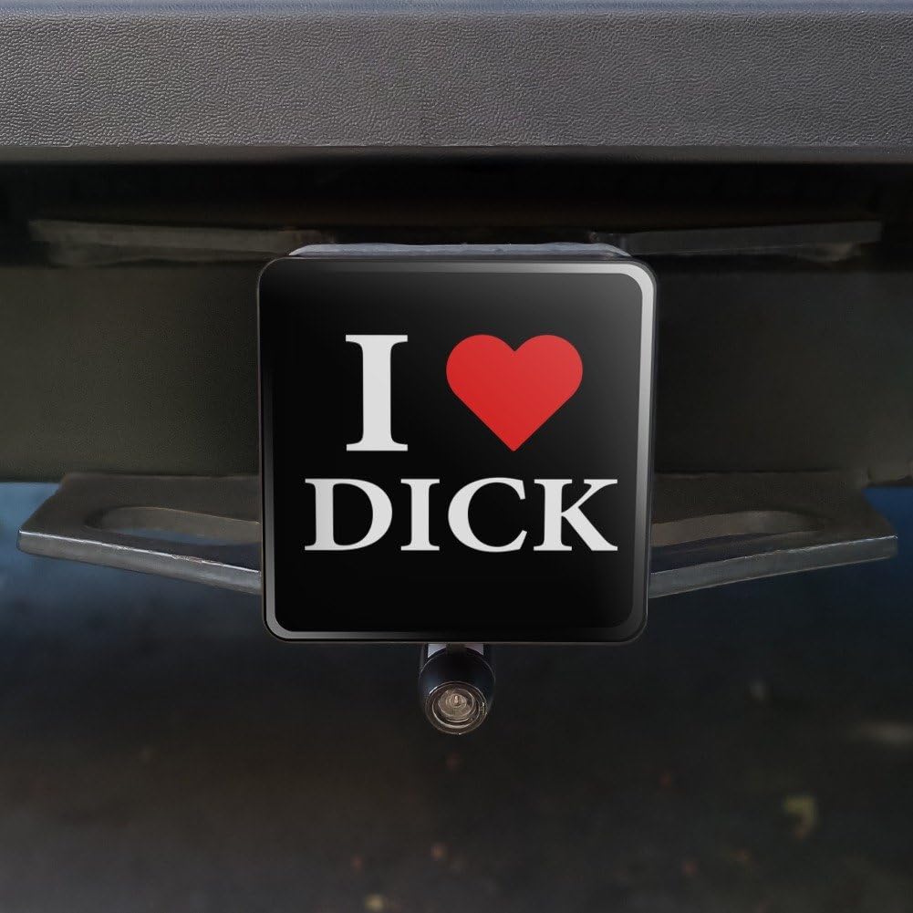GRAPHICS & MORE I Love Dick Heart Tow Trailer Hitch Cover Plug Insert