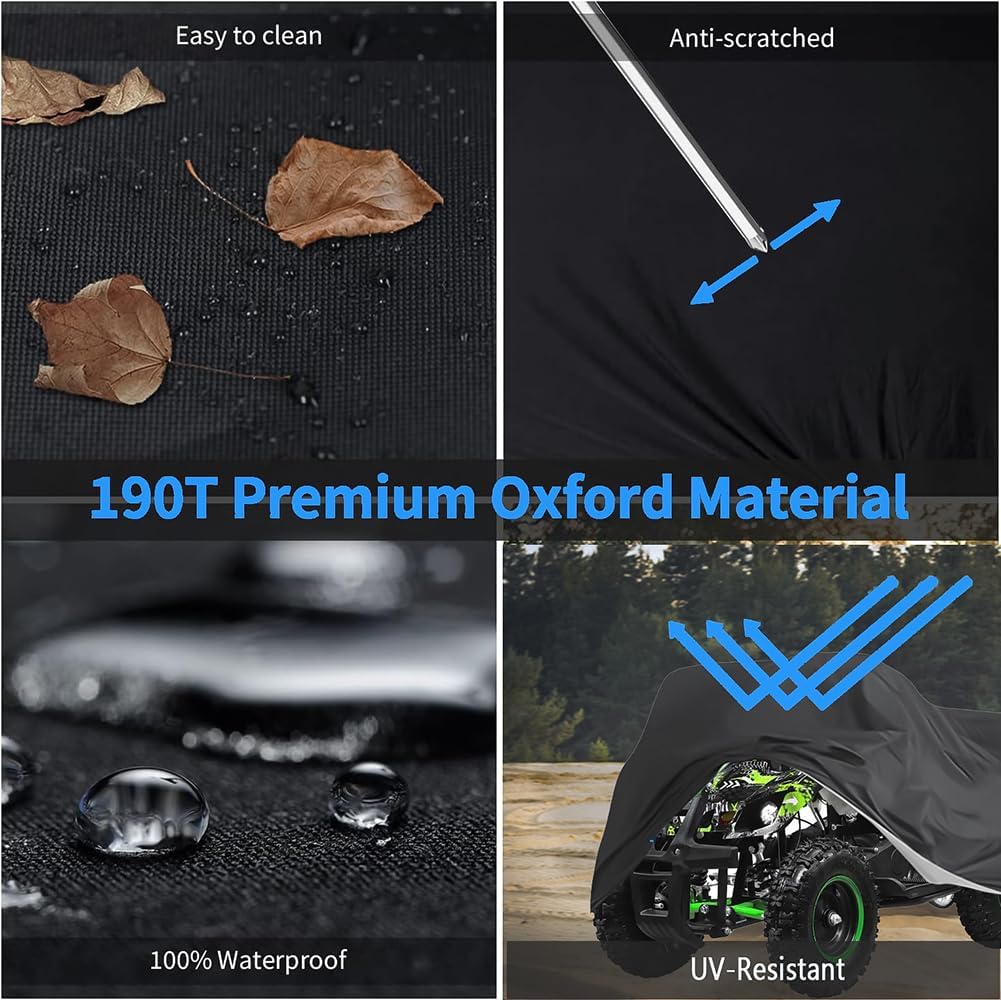 ATV Covers Waterproof 4 Wheeler Covers Quad Covers Used for Polaris Yamaha Suzuki Honda Kawasaki Kart