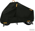 Motorcycle Cover Waterproof Outdoor Storage with Lock-Holes, Zipper Storage Bag & Night Reflective Design, All Season Protection Powersports Vehicle Covers Fits up to 96.5" Motorcycles