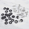 20PCS CNC Billet Aluminum Bumper Washer Engine Bay Dress Up Kit JDM Black